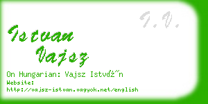 istvan vajsz business card